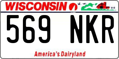 WI license plate 569NKR