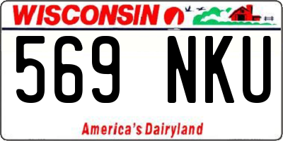 WI license plate 569NKU
