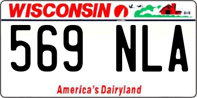WI license plate 569NLA