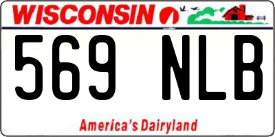WI license plate 569NLB