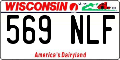 WI license plate 569NLF