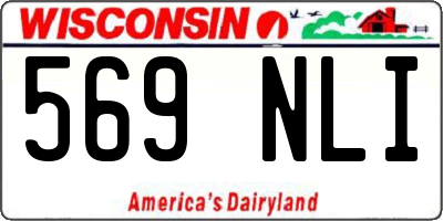 WI license plate 569NLI