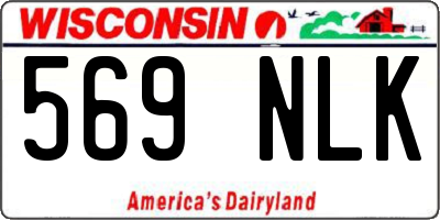 WI license plate 569NLK