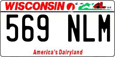 WI license plate 569NLM