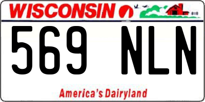 WI license plate 569NLN