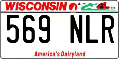 WI license plate 569NLR