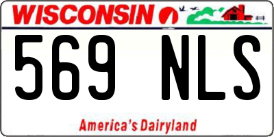 WI license plate 569NLS