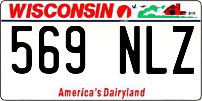 WI license plate 569NLZ