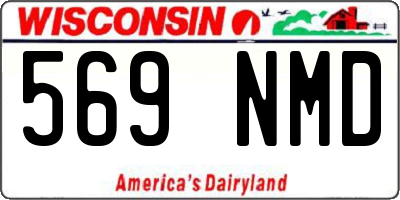 WI license plate 569NMD