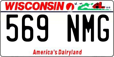 WI license plate 569NMG