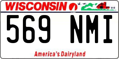WI license plate 569NMI