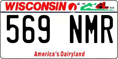 WI license plate 569NMR
