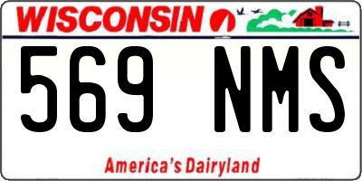 WI license plate 569NMS