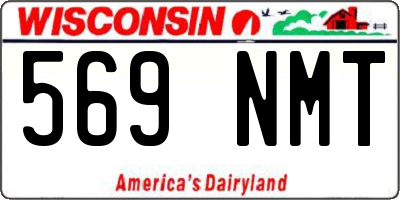 WI license plate 569NMT