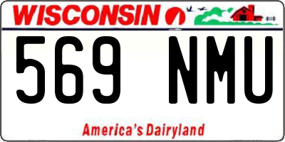 WI license plate 569NMU