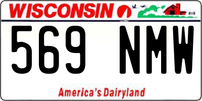 WI license plate 569NMW