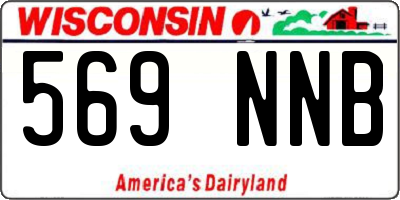 WI license plate 569NNB