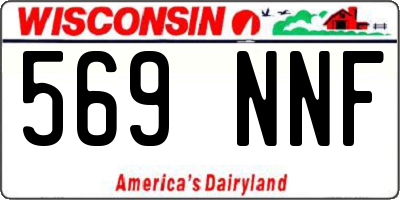 WI license plate 569NNF