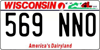 WI license plate 569NNO