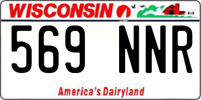 WI license plate 569NNR