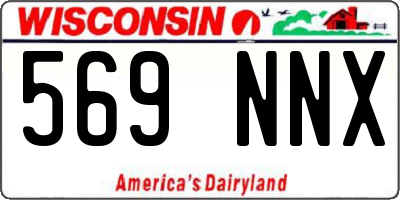 WI license plate 569NNX