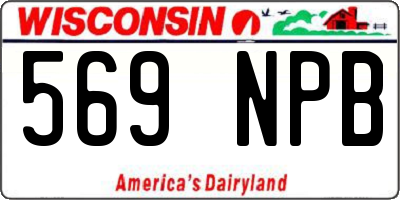 WI license plate 569NPB