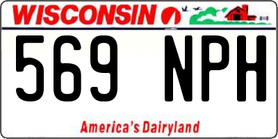 WI license plate 569NPH