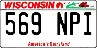 WI license plate 569NPI