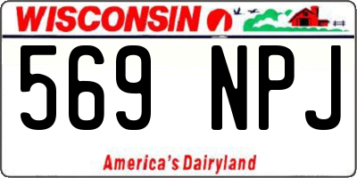 WI license plate 569NPJ