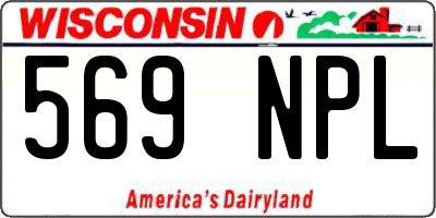 WI license plate 569NPL