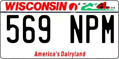 WI license plate 569NPM