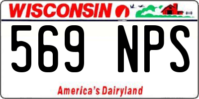 WI license plate 569NPS