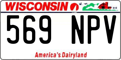 WI license plate 569NPV