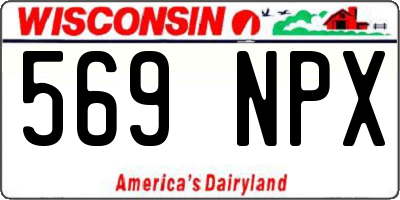 WI license plate 569NPX