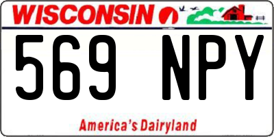WI license plate 569NPY