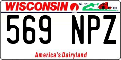 WI license plate 569NPZ