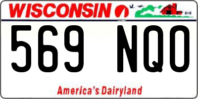 WI license plate 569NQO