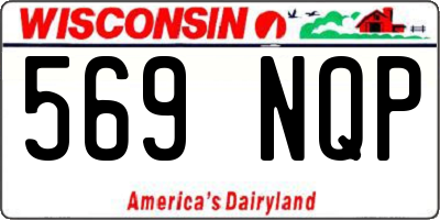 WI license plate 569NQP