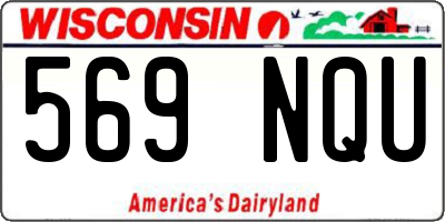 WI license plate 569NQU