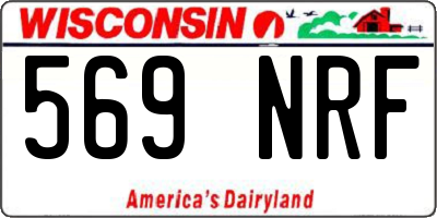 WI license plate 569NRF