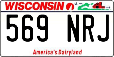 WI license plate 569NRJ