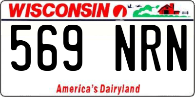 WI license plate 569NRN