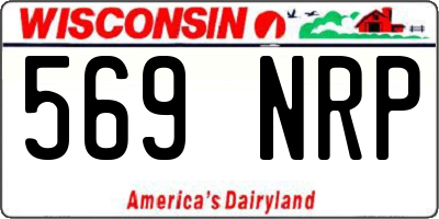 WI license plate 569NRP