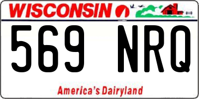 WI license plate 569NRQ