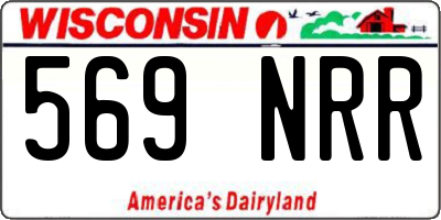 WI license plate 569NRR