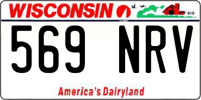 WI license plate 569NRV