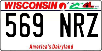 WI license plate 569NRZ