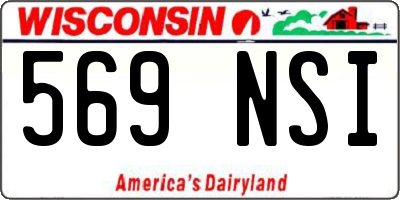 WI license plate 569NSI