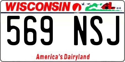 WI license plate 569NSJ