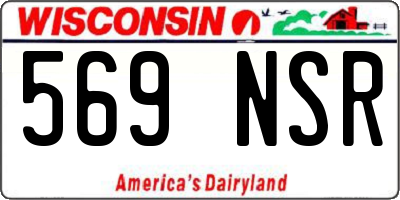 WI license plate 569NSR